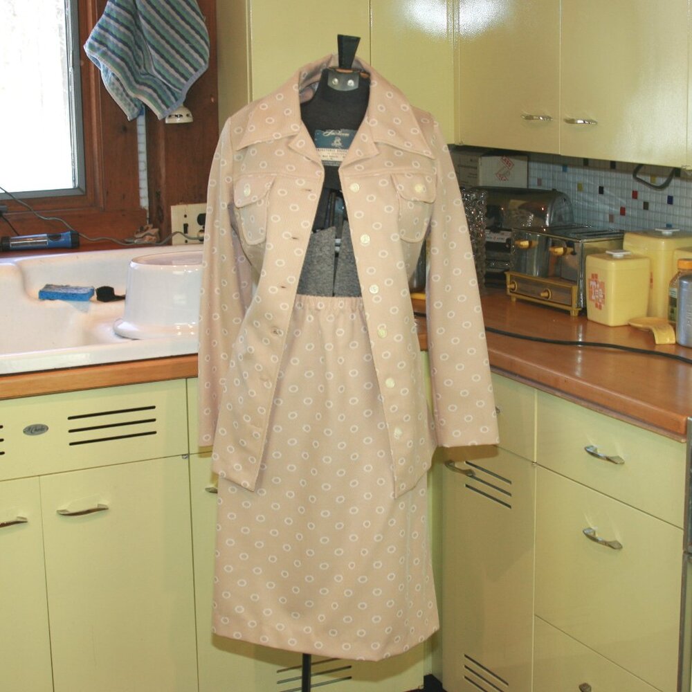 Vintage Marty Gutmacher Skirt & Pant Suit Set Polyester Women's Wear